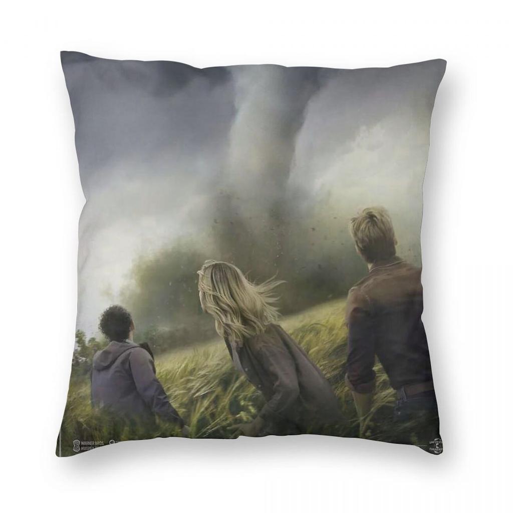 Twisters Movie Tornado Square Pillowcase Polyester Linen Velvet Creative Decorative Throw Pillow Case Sofa Seater Cushion Cover
