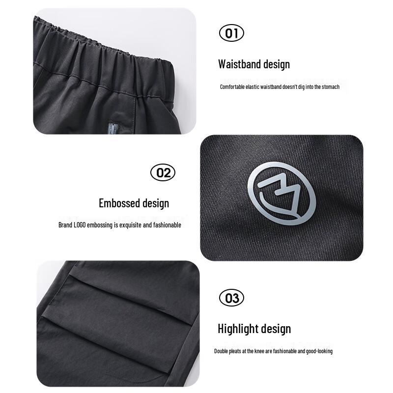 Ban Du Xian Kids Soft Shell Parachute Cargo Pants