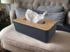 Tissue box, tissue box, napkin dispenser, bamboo/plastic