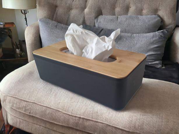 Tissue box, tissue box, napkin dispenser, bamboo/plastic