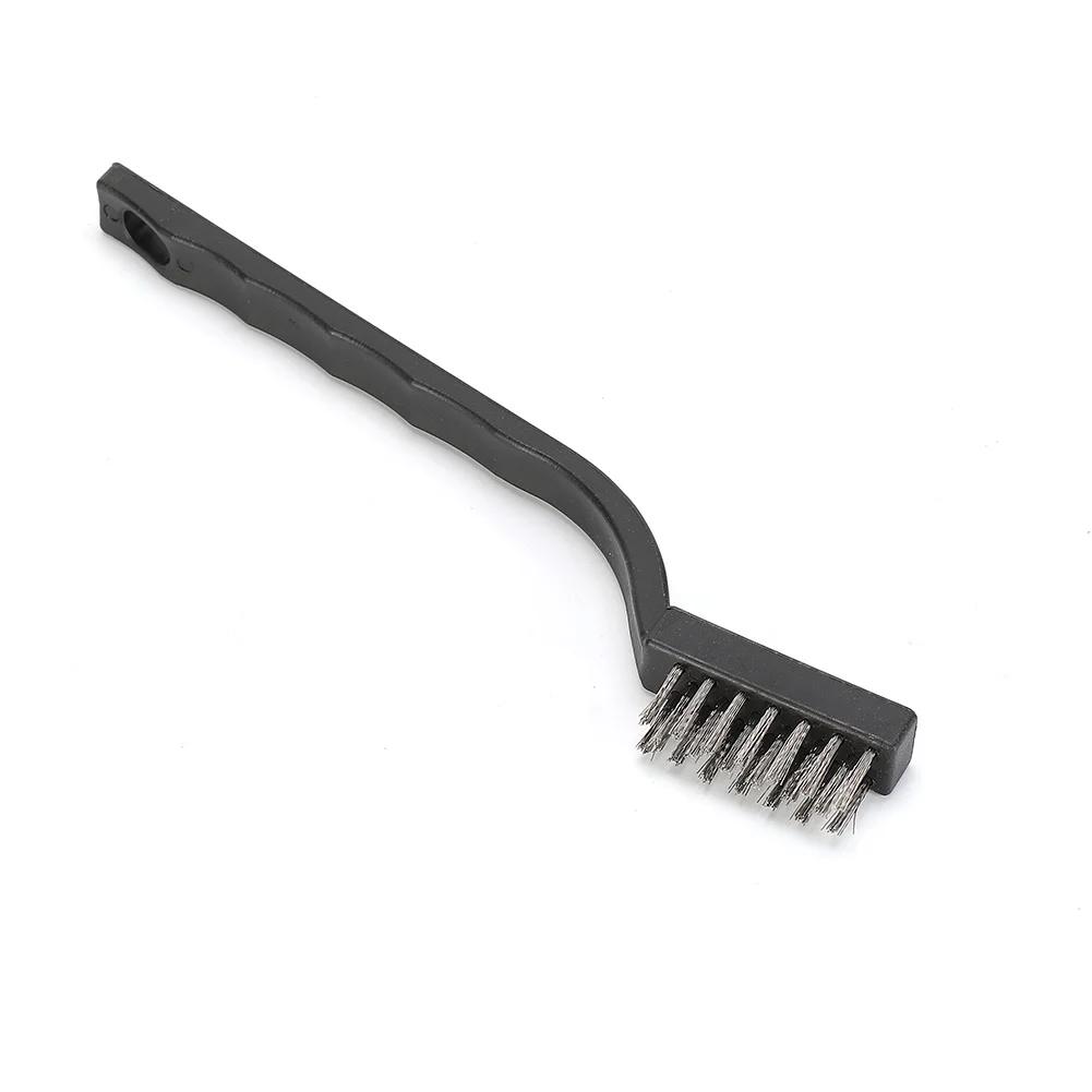 12PCS Clening Wire Brushes Mini Stainless Steel DIY Paint Rust Remover Removal Polishing Detail Metal Tool Household Goods