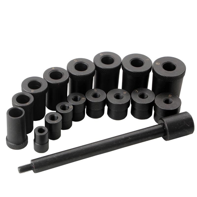 17-teiliger Werkzeugsatz zur Kupplungs- und Steuerzeiteneinstellung für Autos mit speziellem Lochkorrektor