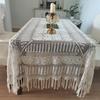 Pure Cotton Handmade Crochet Tablecloth Beige Lace Hollowed Out Tabletop Cover Changliu  Home Decoration Dustproof Cloth