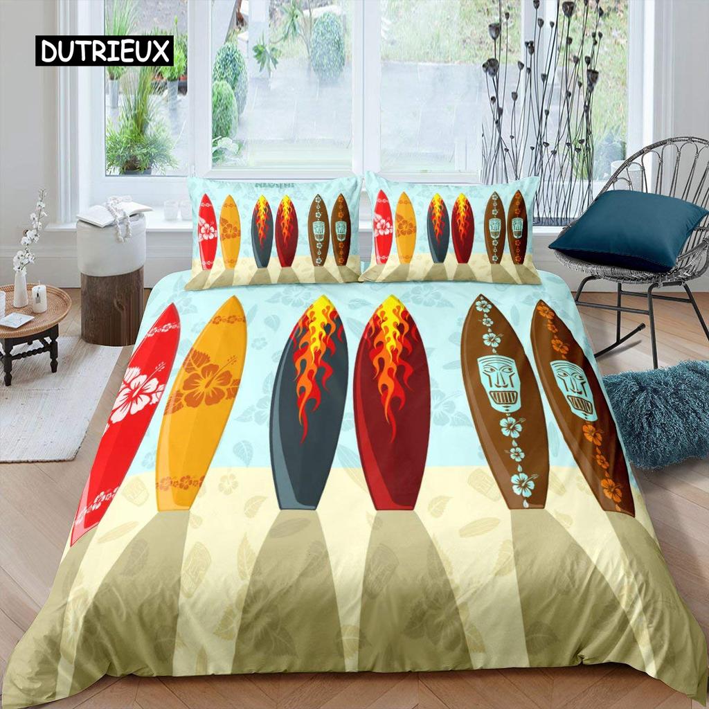 Comfortable Cartoon Pattern Duvet Cover Set With Duvet Cover And Pillowcases King Queen Twin Sizes For All Ages
