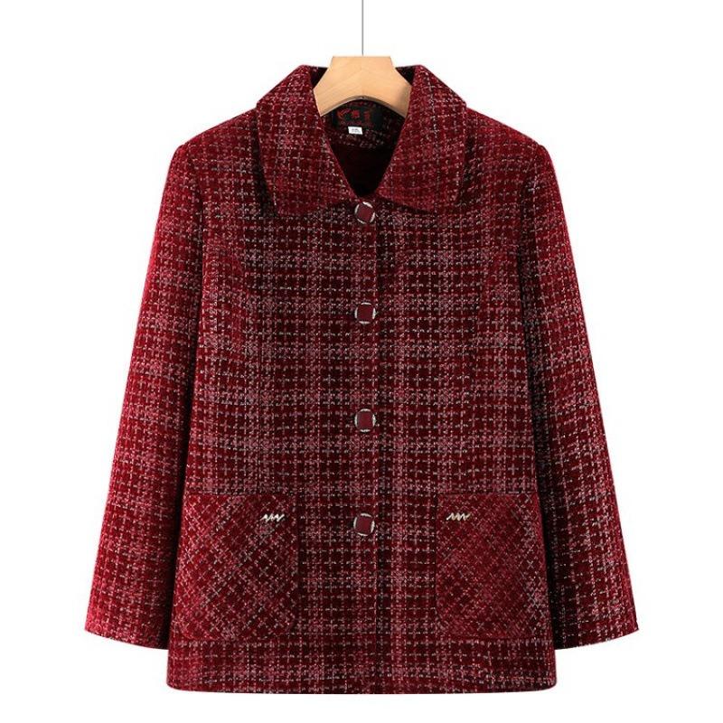 Autumn coat new woolen autumn and winter plush thickened top clothes