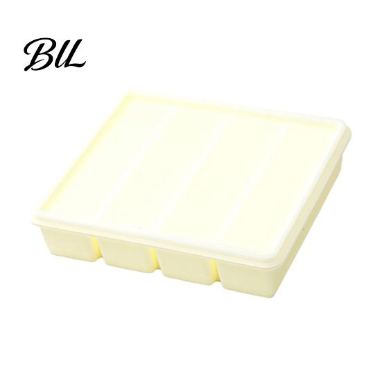 Multi Compartment Ice Tray Cube Mold Silicone Freezer with Lid Multi-Compartment for Freezing Long Cubes Broth Non-toxic