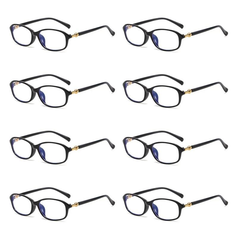 1/8PCS +100 To +400 Anti-Blue Light Reading Glasses Women Fashion Frame Presbyopia Glasses With Grade
