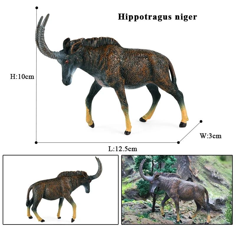 Oenux Clasic Animale de Fermă Simulare Oaie Capră Argali Antilopă Model Figurină de Acțiune Figurine Păsări de Curte Jucărie Drăguță Pentru Copil Cadou
