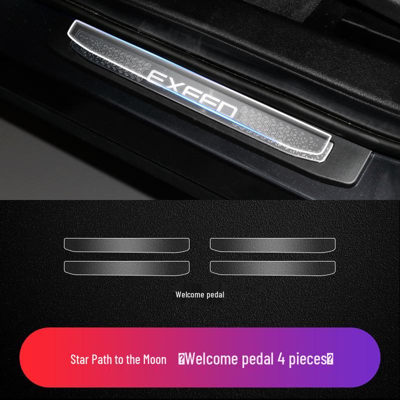 

Exeed Atlantix Lingyun Wind Door Sill Metal Strip TPU Transparent Protective Film Size details in description