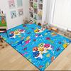 1 ks Kobercový kobereček Baby Shark Family Adventure Přizpůsobitelný Měkký Omyvatelný Protiskluzový Domácí Obývací Pokoj Podložky pod Pohovku Personalizovaný Kobereček 0917306