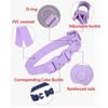 Adjustable PVC Pet Collars Combo Waterproof Soft Dog Leashes  Small/ Medium/ Large Dogs