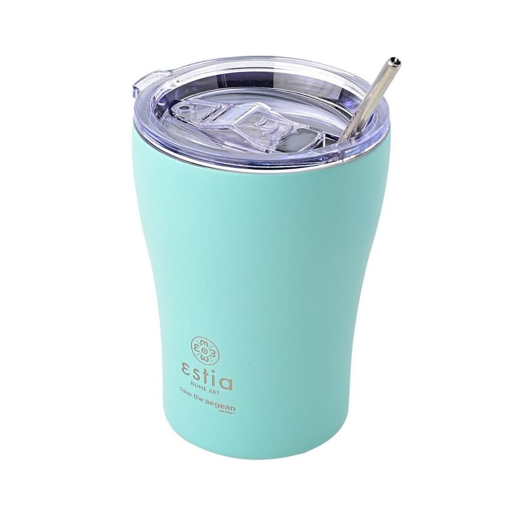 Thermal Mug with Straw 350 Ml Bermuda Green