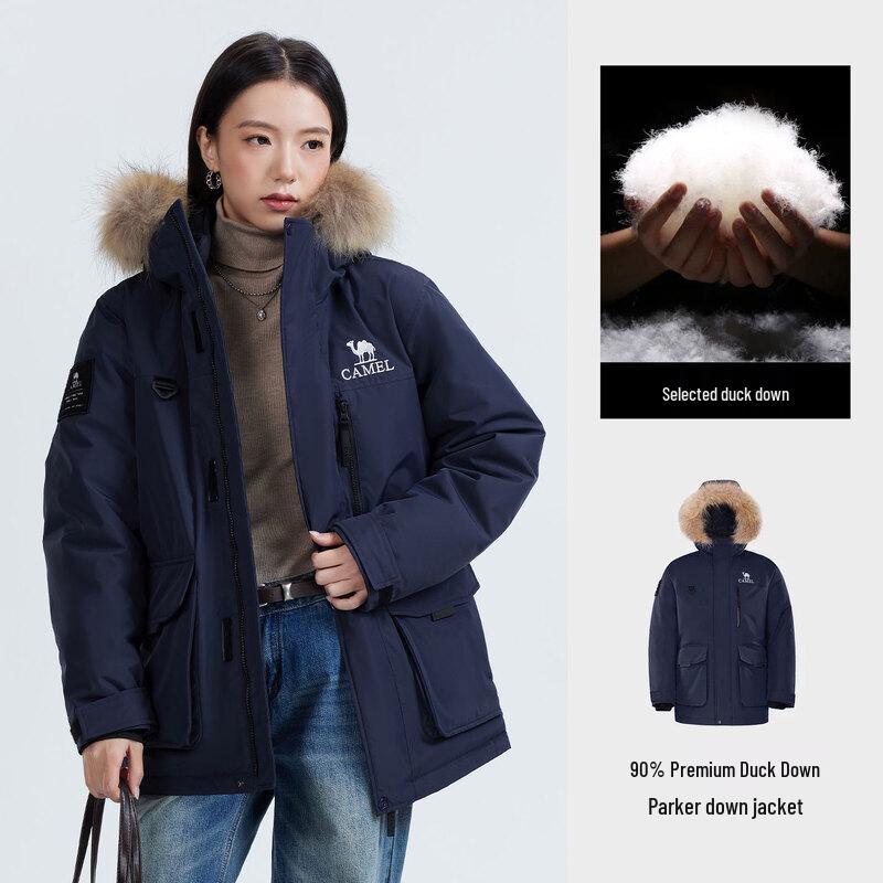 CAMEL Unisex Down Parka Utility Jacket