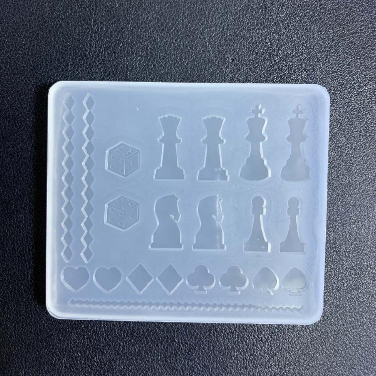 Hand Made Chess and Card Molds Silicone Casting Mold for DIY Game Crafts