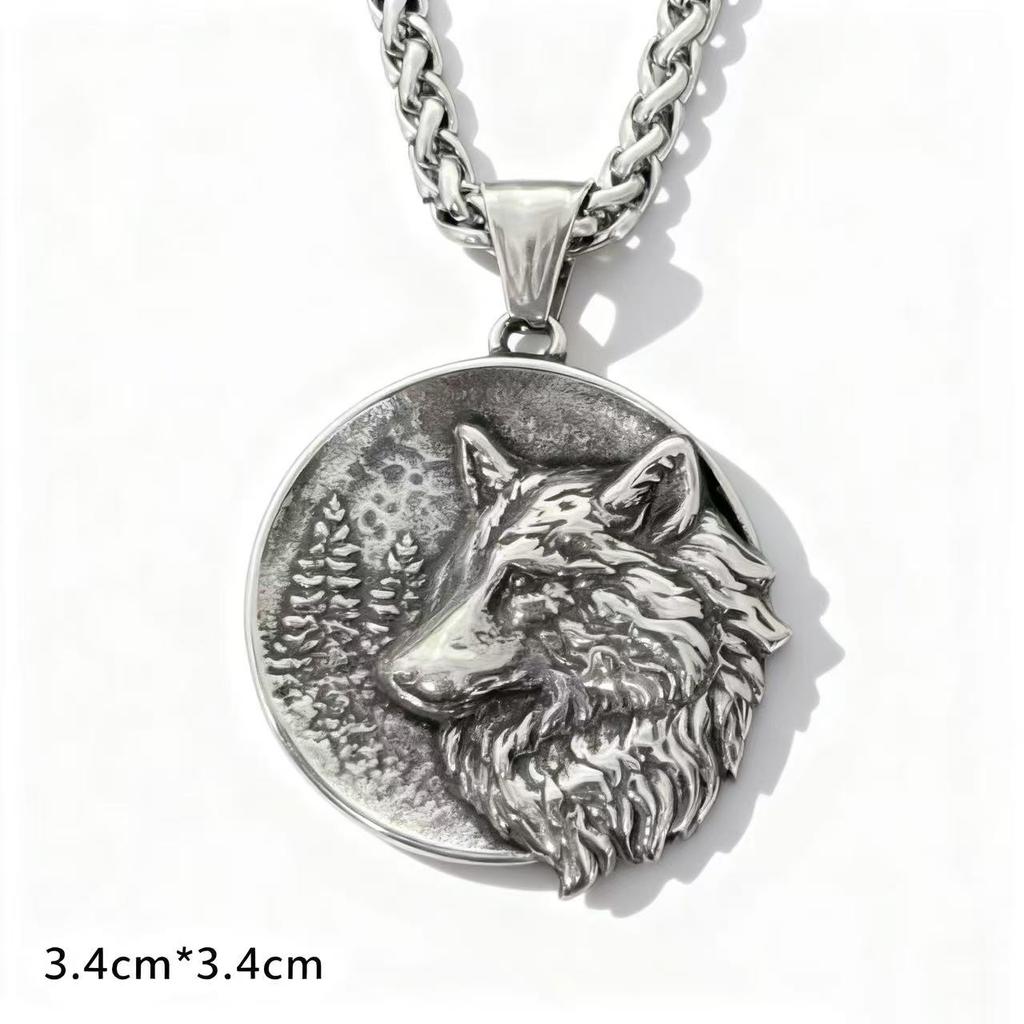 HNSP 316L Stainless Steel Animal Turtle Pendant Necklace For Men Punk Style  Accessories Male Gift