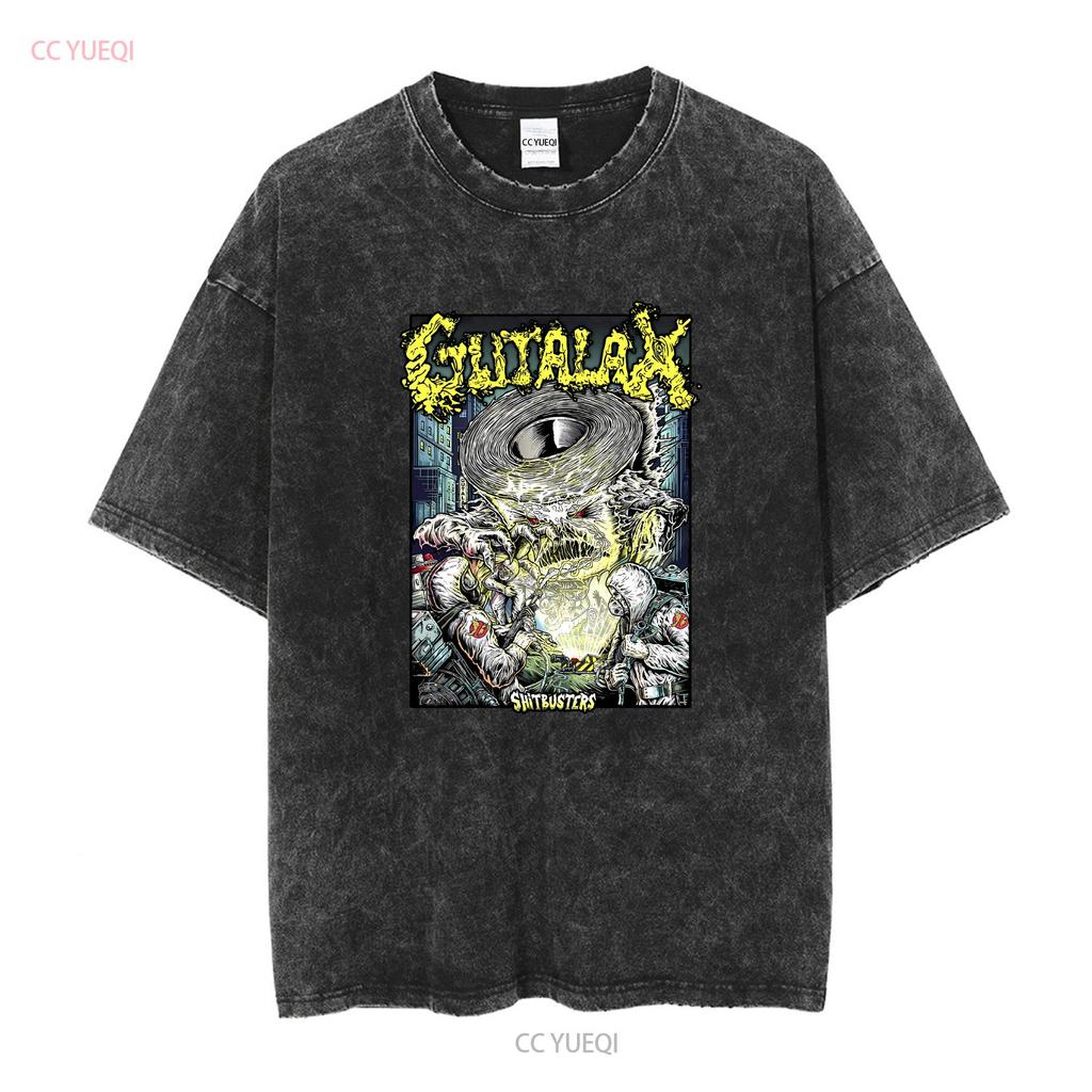 Gutalax Shitbusters Concert Tour 2024 Black All Size T Shirt TT162 vintage Washed Versatile streetwear homme