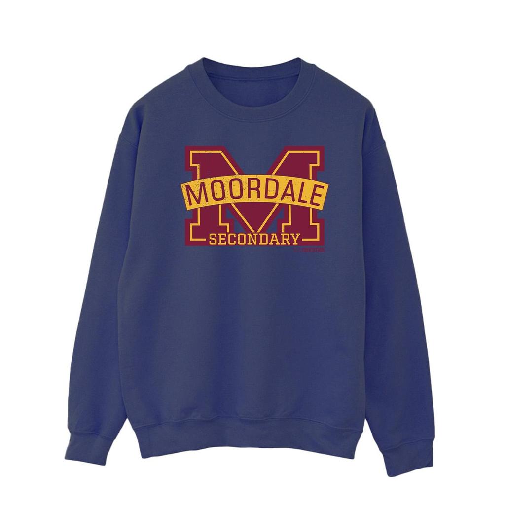 Netflix Mens Sex Education Moordale Cracked M Logo 2 Sweatshirt
