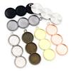 10pcs 12mm Inner Size Three Cameo Cabochon Blank Base Setting Pendant Bezel Trays DIY Necklace Pendant Jewelry Findings