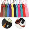 6pcs 82cm Long Silk Tassel Fringe Brush Handmade Soft Mini Tassels with Loops For DIY Craft Jewelry Making Souvenir Bookmark
