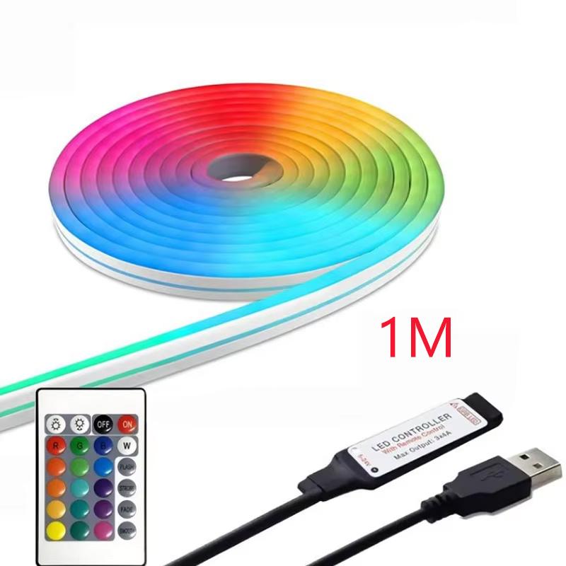 LED Strip Light Switch Dimmable 5V Neon/2835 USB Flexible Light LED Tape Ribbon Light For Mirror Cabinet Stair Decor Lighting