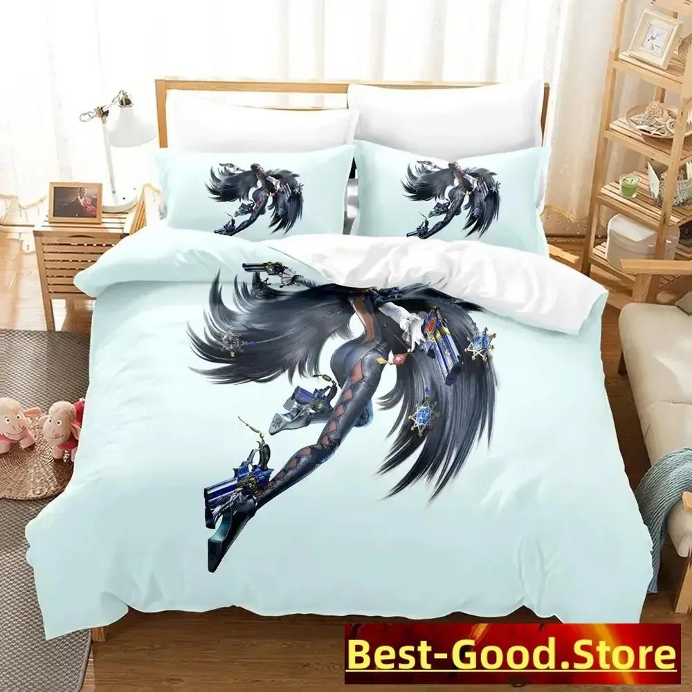 Bayonetta Bedding Set Single Twin Full Queen King Size Bed Set Adult Kid Bedroom Duvetcover Sets Anime Parure De Lit Bed