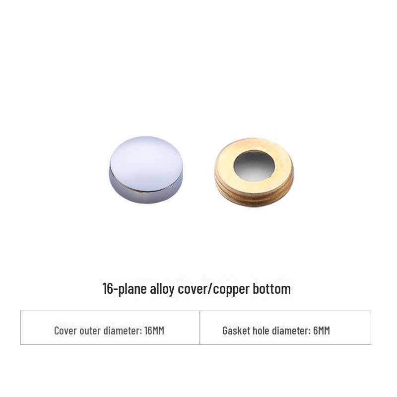 Curved Copper and Stainless Steel Decorative Mirror Nail Caps