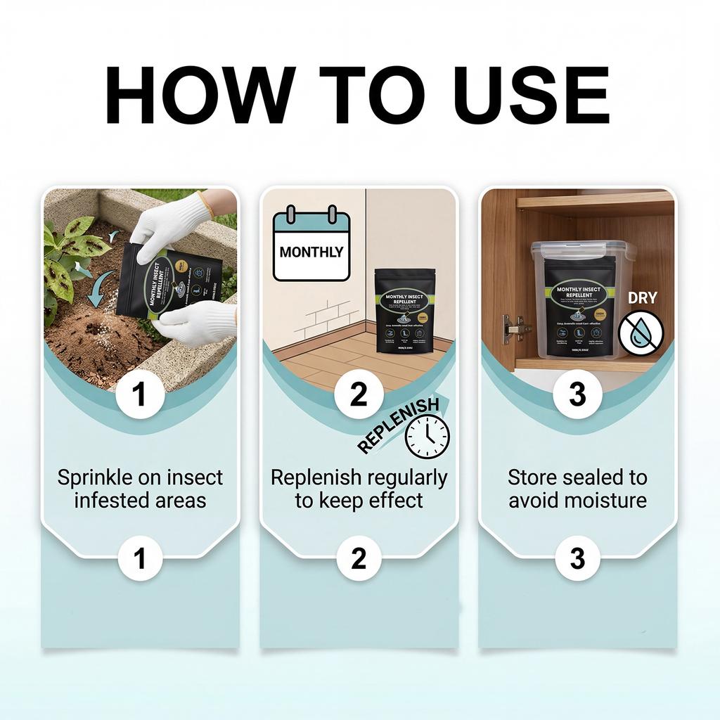 Polvo Suave Para Uso Doméstico. Adecuado para usar en jardines, patios y áreas de almacenamiento para prevenir .