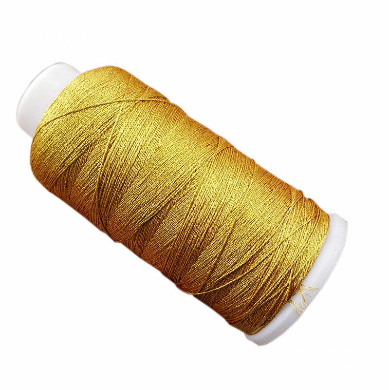 DIY Iridescent Gold & Silver Thread Core Yarn for Handmade Tassels, Bracelets, Necklaces, and Macrame.
