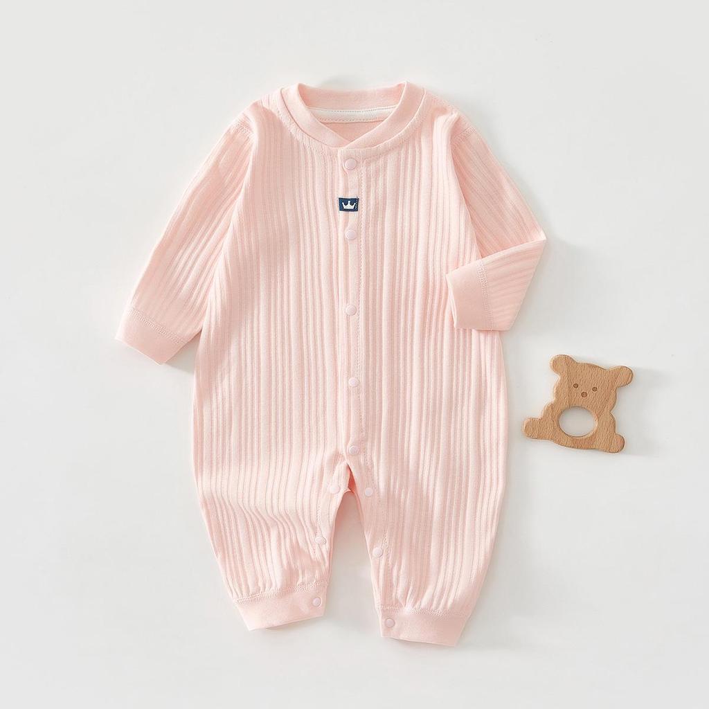 Tagless Pure Cotton Long Sleeve Baby Bodysuit - All Seasons Infant Jumpsuit & Crawling Pajamas