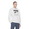 PUMA Sweatshirts Men's White Crew Neck Moderate Regular 585272-02