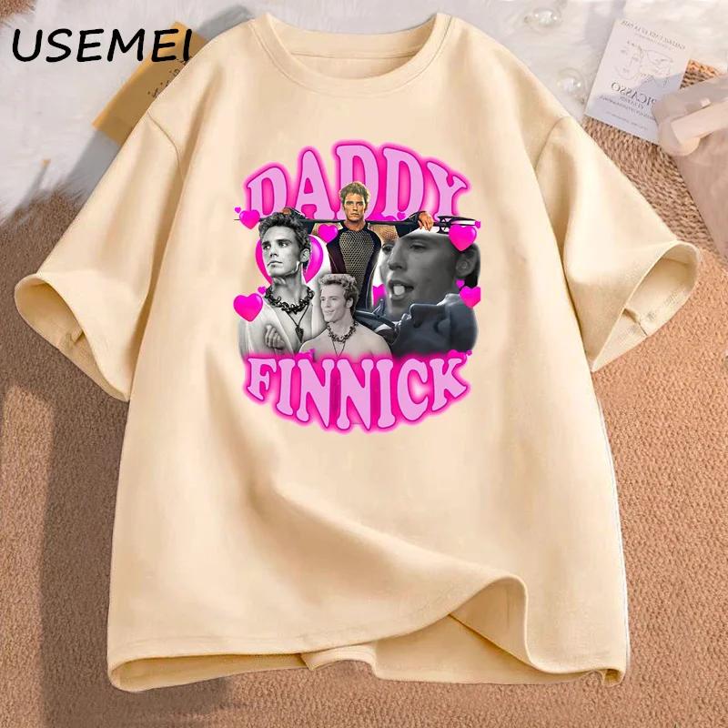 Finnick Odair Graphic T Shirts Vintage Short Sleeve Tshirts Cotton Cotton Women Men Finnick Odair Tshirt Character Serie Tops