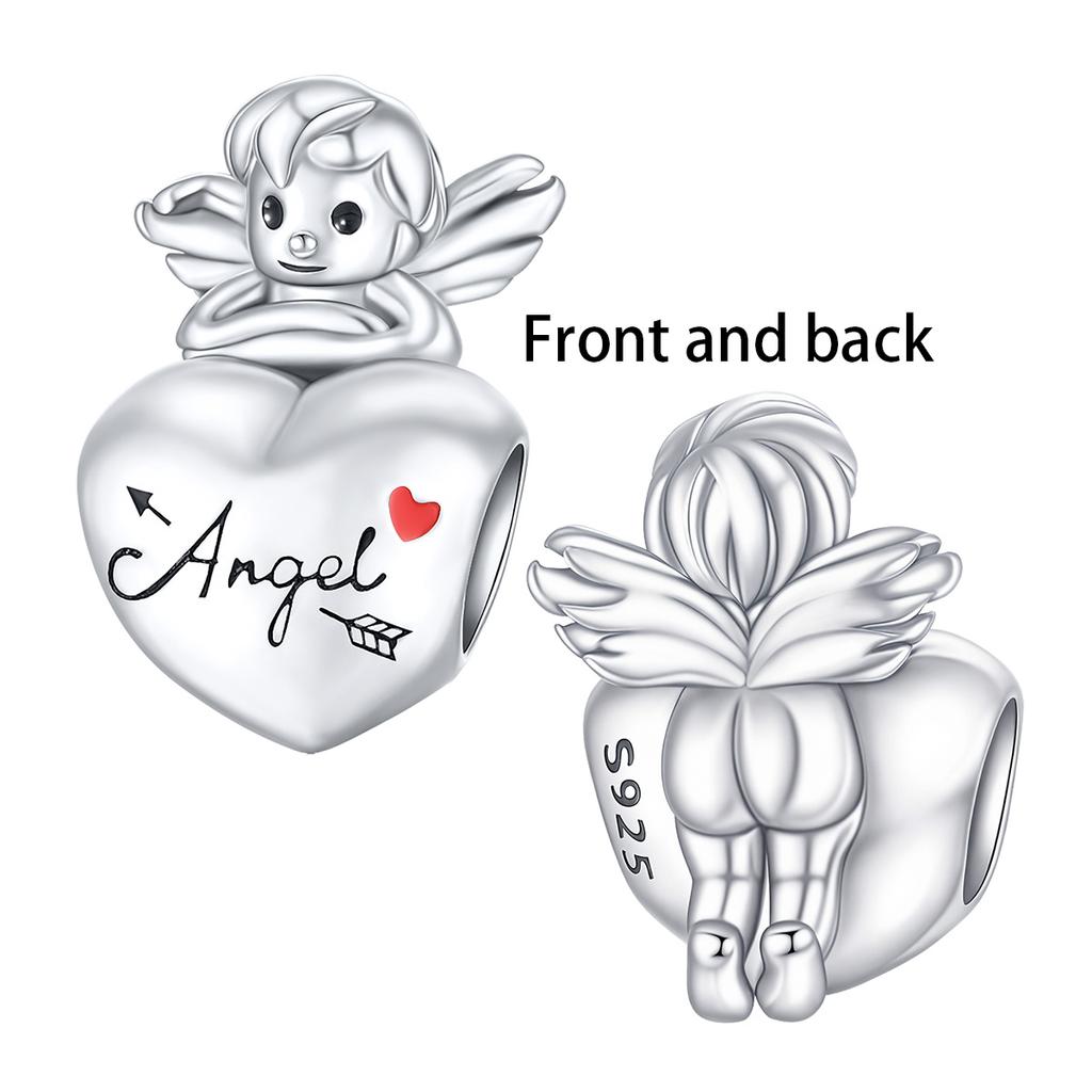 Charms Copper Original Cross Angel Virgin Mary Bible Charm Beads Pendant Fit Bracelet Diy Woman Jewelry Making