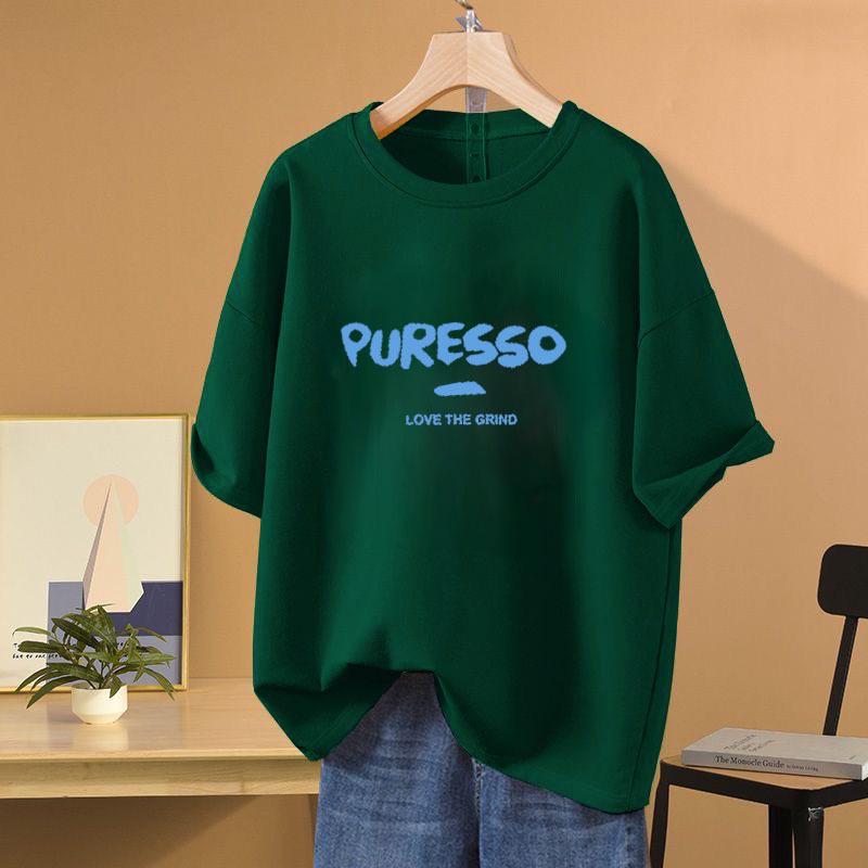 Women's Summer Fashion: 100% Cotton Short-Sleeve T-Shirt - American Design, Versatile for Students