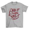 T-shirt Drôle pour Motard Roule Comme Si Tu L'avais Volé Moto Slogan Tee