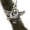 Simple Creative Classic Angel Wings Pendant Necklace Silver Color Preserving Electroplated Copper Seraph Necklace