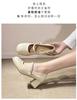 2025 Spring New Niche Design Female Mary Jane High Heels Soft Sole Not Tired Foot Comfortable Temperament Lady Single Shoes