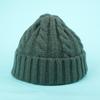 Korean Version Ins Simple Solid Color Twisted Wool Hat Autumn and Winter Warm Hat for Women Knitted Hat Trendy Versatile Men