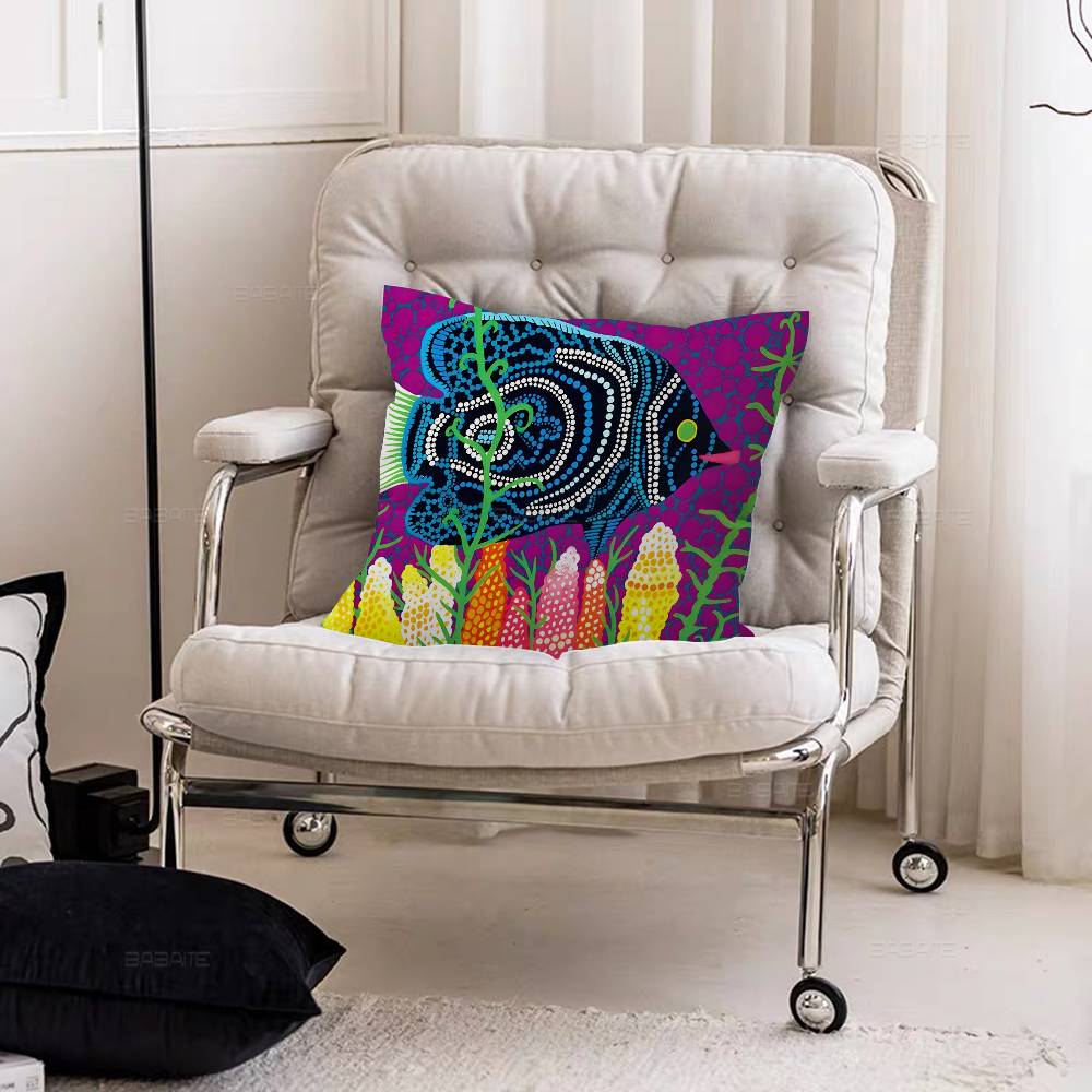 Yayoi Kusama Art Anime Pillow Gift Home Office Decoration Pillow Bedroom Sofa Car Cushion CoverPillow Case