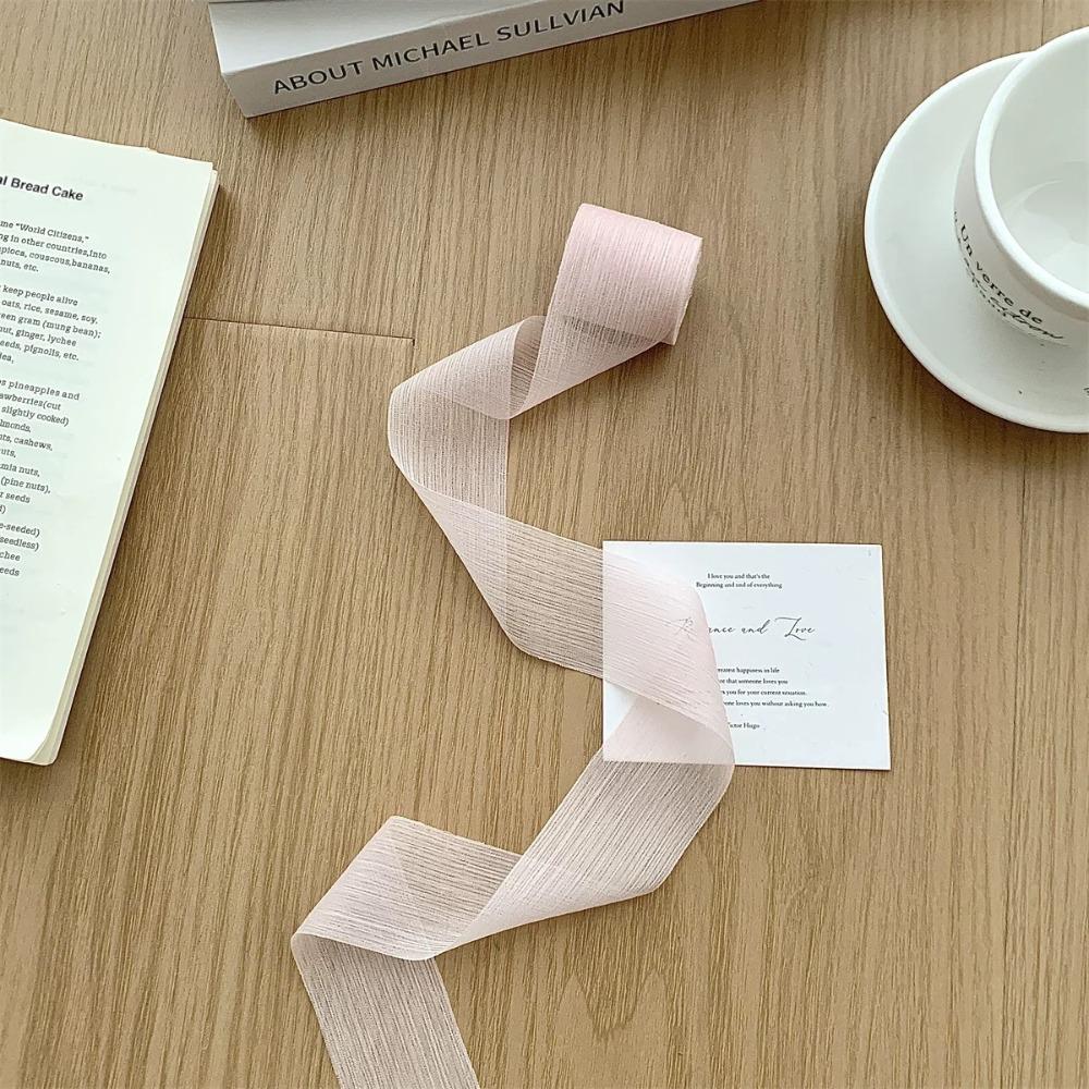 4cm Panglici din Fir pentru Înfășurat Cadouri, Buchete, Material de Ambalare Cadouri, Panglică Creativă din Șifon