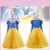 Cosplay Schneewittchen Kinder Prinzessinnenkleid Tüll-Details Puffärmel Partys