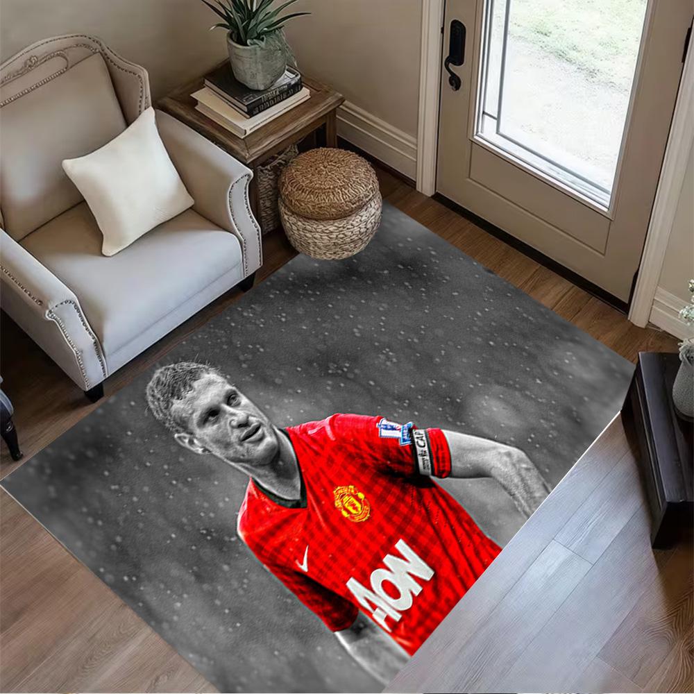 Manchester United's Rainy Day Hero Floor Mat Suitable for Outdoor Balcony Decorate room Foyer Anti-slip Rug Decorate Offices Perfect Gift for Women/Me