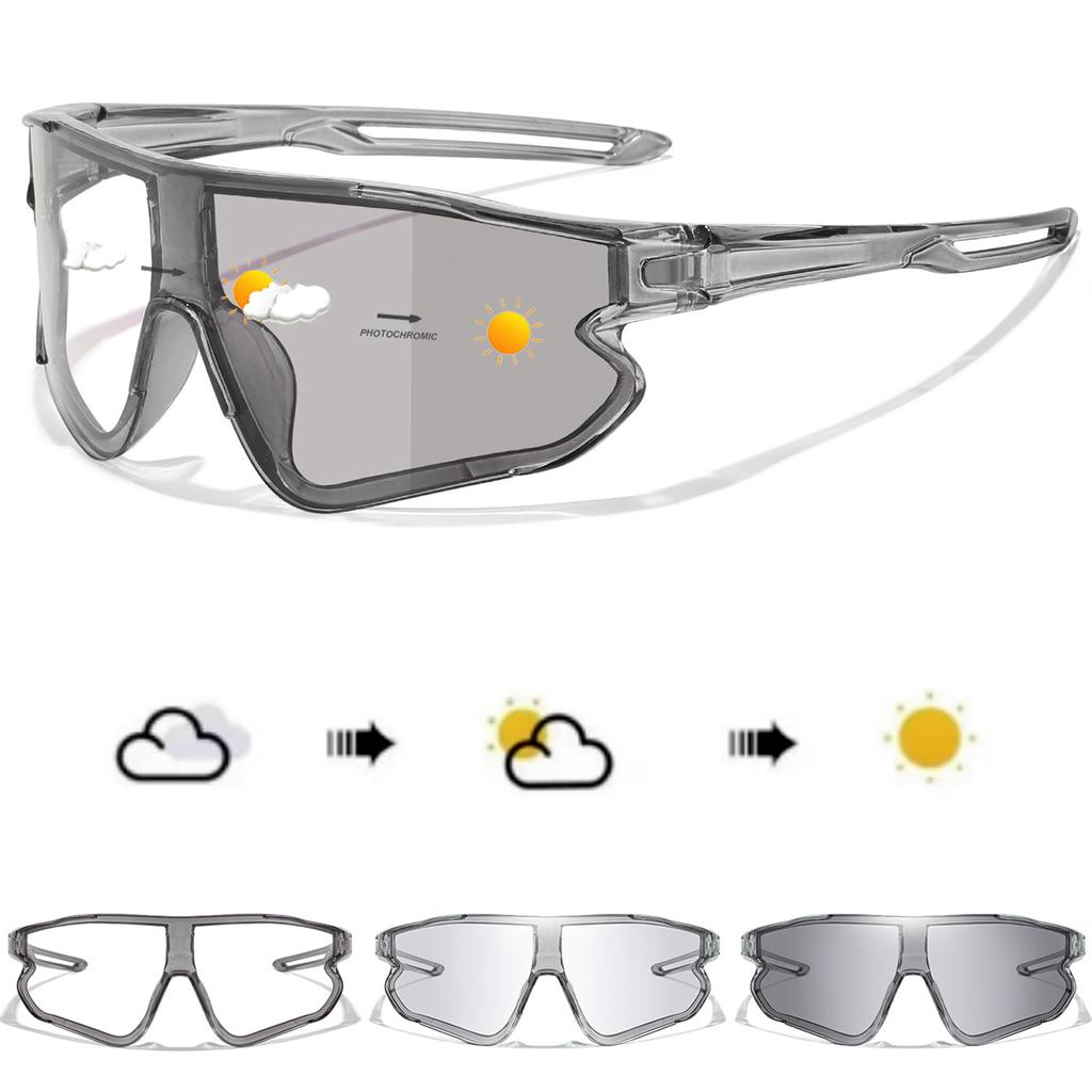 New Style Brand Bicycle Photochromic Eyewear Men Women MTB Bike Running Fishing Cycling Glasses Comfortable Goggles UV400