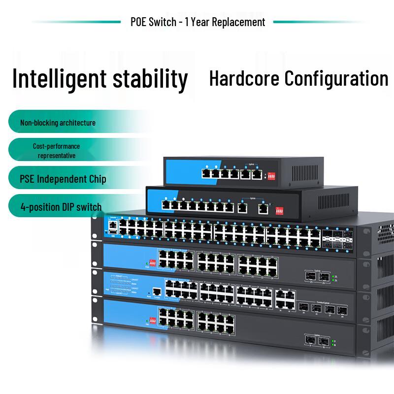 OAMLink OAM-6000 Gigabit 10-Port Unmanaged PoE Switch