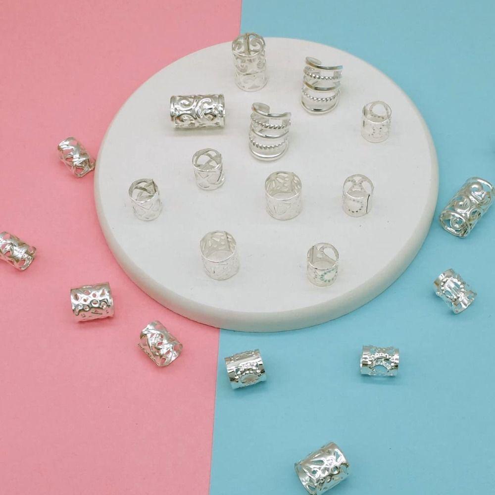 Spiral Beads Rings Dreadlock Hair Rings Hair Supplies Tube Clips Dirty Braid Hair Buckles Adjustable Styling Tools