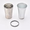Doshisha Cold Double Vacuum Single Aluminum "Hyokyoku" Tumbler, Insulation, Wall, Wall, 540ml, Silver, ON℃ZONE