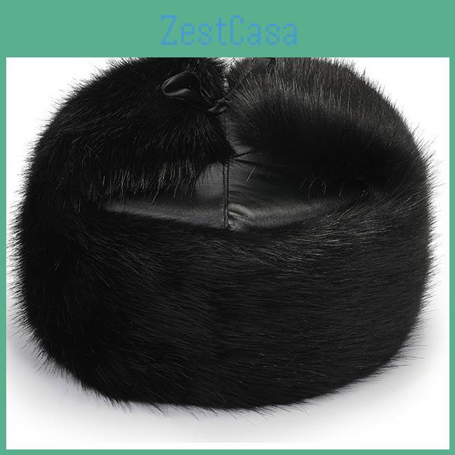Winter Mink Hat Middle Aged Elderly Warm Thick Velvet Ear Protection