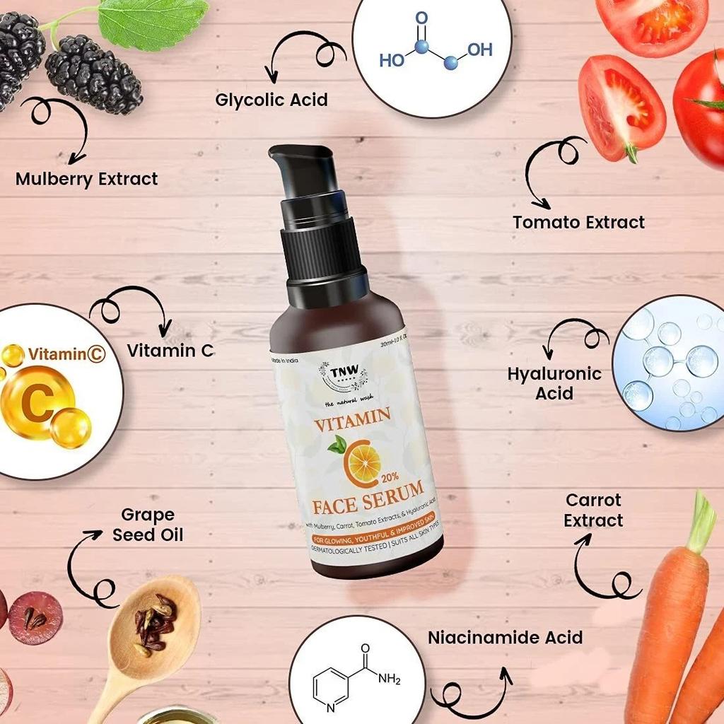 TNW-The Natural Wash Vitamin C Face Serum For Face Brightening 30ml