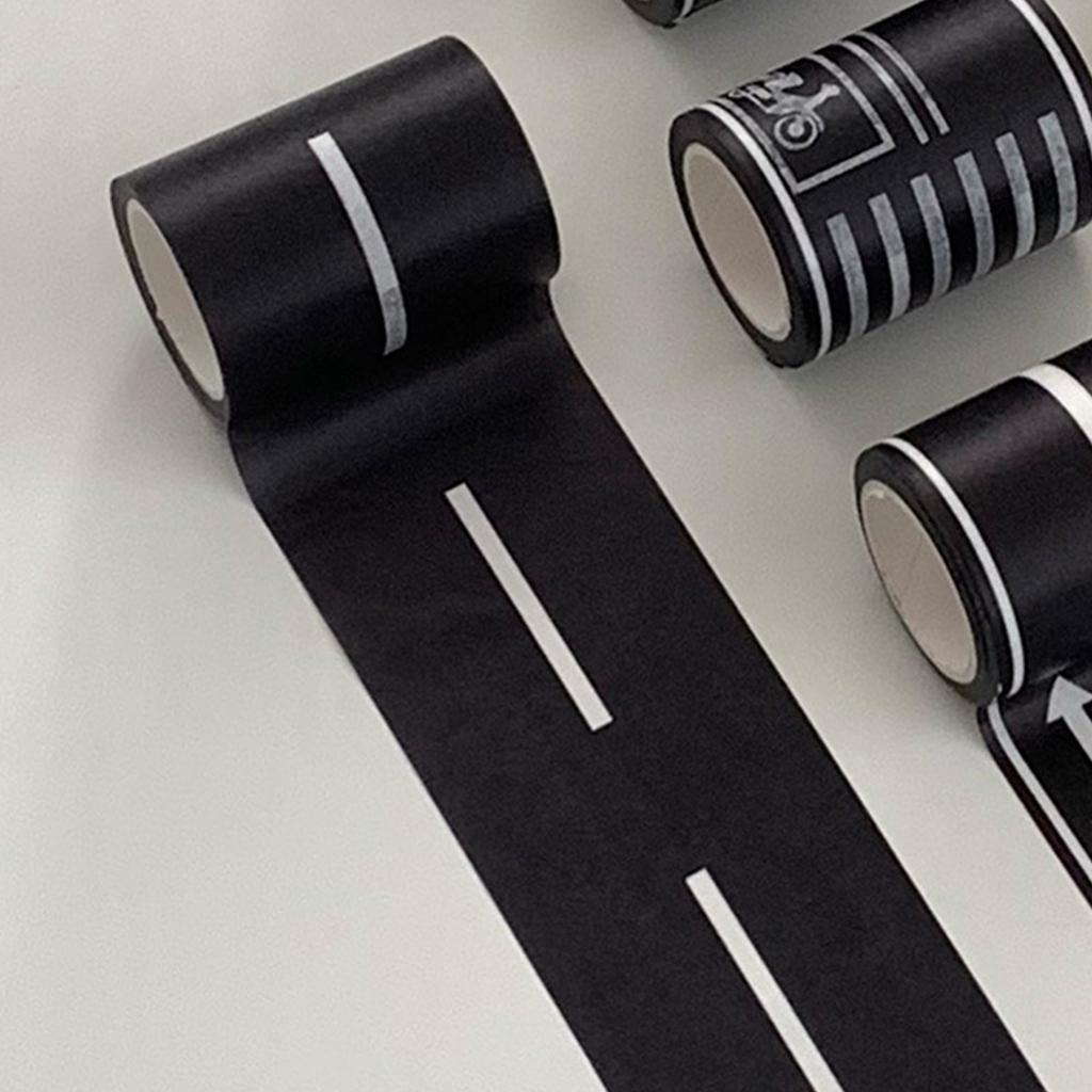 Cartoon Road Track Tape 5.46 Yard Long Racetrack Tape Road Track Sticker Tape for Scrapbooking Party Decoration 50mmx5m