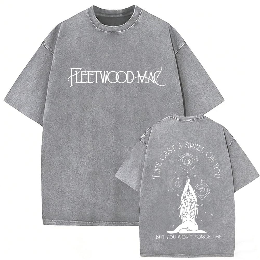 Washed Vintage Rock Band Fleetwood Mac Graphic T-shirt Stevie Nicks T Shirt Rumours T Shirts Men Women Gothic Oversized T-shirts