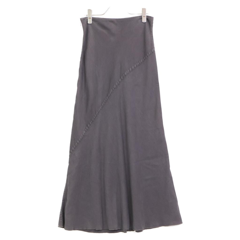 Whim Gazette WGZ1041701A0002 Gray Tencel™ Fiber Long Skirt Skirt 38 grayUsed